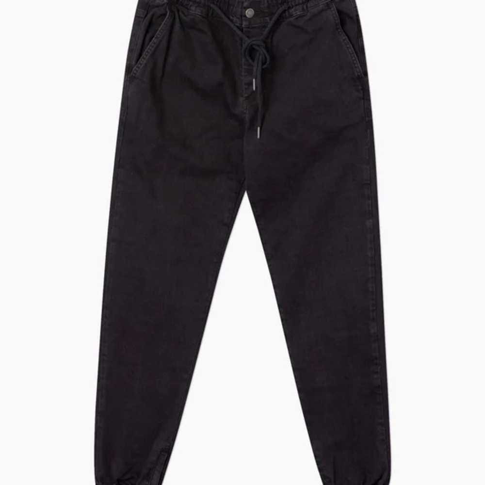 Coutiè Tactical Denim Jogger In Black — Size M